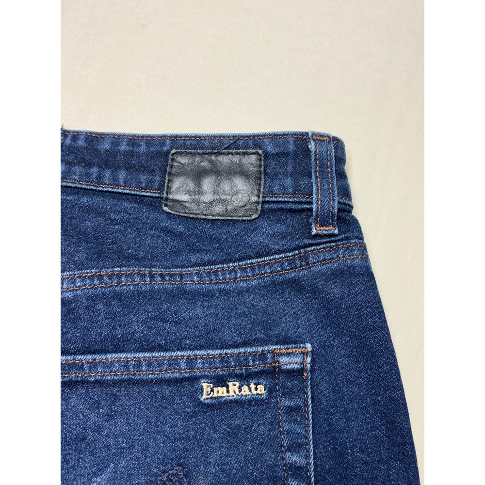 AG Adriano Goldschmied x EmRata Wide Leg Jeans Indigo Blue Womens 29X32 PW30063 - Picture 6 of 12